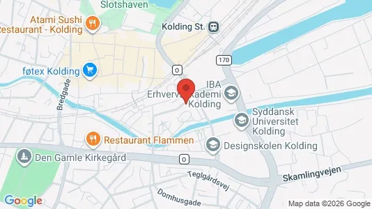 Apartments for rent i Kolding - kort over placeringen