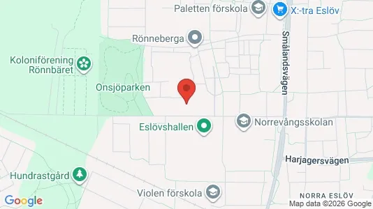 Apartments for rent i Eslöv - kort over placeringen