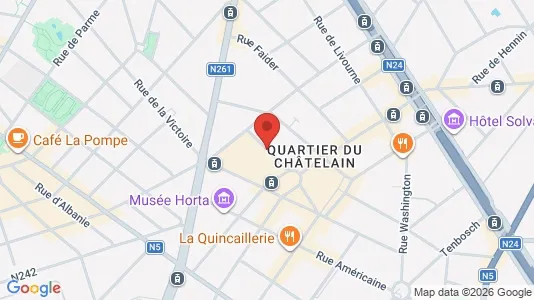 Apartments for rent i Brussels Sint-Gillis - kort over placeringen