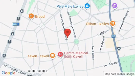 Apartments for rent in Brussels Ukkel - Photo from Google Street View