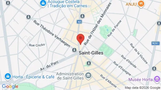 Apartments for rent i Brussels Sint-Gillis - kort over placeringen