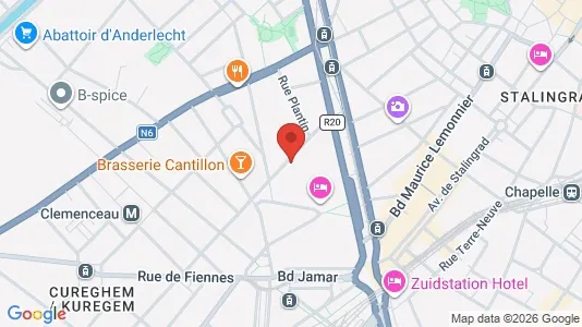 Apartments for rent i Brussels Anderlecht - kort over placeringen