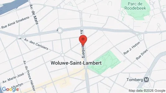 Apartments for rent i Brussels Sint-Lambrechts-Woluwe - kort over placeringen