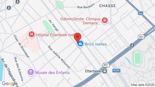 Apartments for rent i Brussels Elsene - kort over placeringen