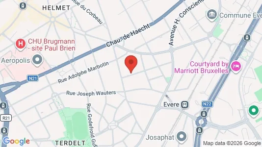 Apartments for rent in Brussels Evere - Photo from Google Street View