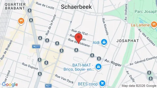 Apartments for rent in Brussels Schaarbeek - Photo from Google Street View