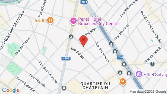 Apartments for rent in Brussels Elsene - Photo from Google Street View