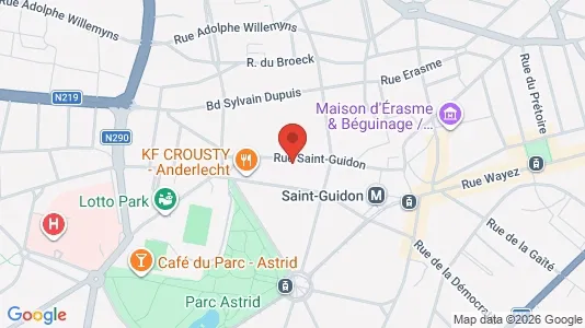 Apartments for rent i Brussels Anderlecht - kort over placeringen