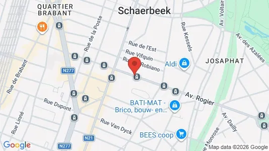 Apartments for rent in Brussels Schaarbeek - Photo from Google Street View