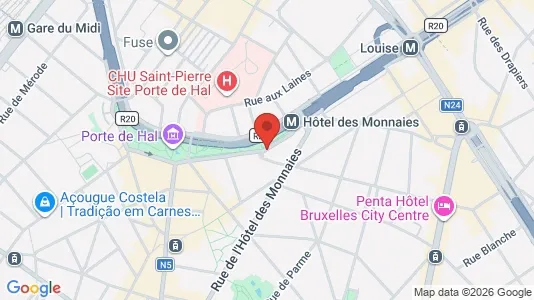 Apartments for rent i Brussels Sint-Gillis - kort over placeringen