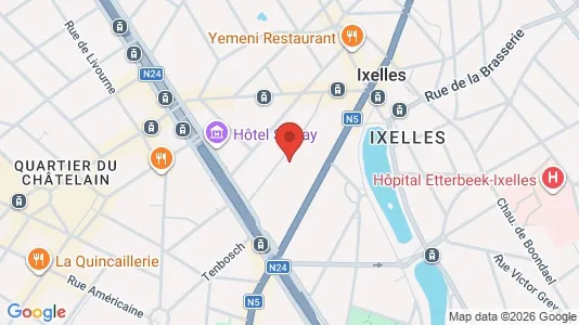 Apartments for rent i Brussels Elsene - kort over placeringen