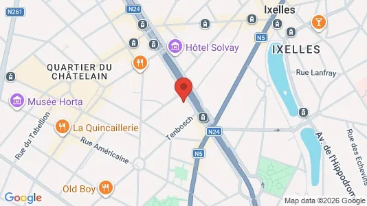 Apartments for rent i Brussels Elsene - kort over placeringen