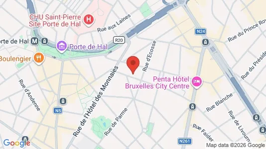 Apartments for rent i Brussels Sint-Gillis - kort over placeringen