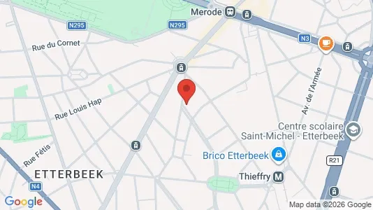 Apartments for rent in Brussels Etterbeek - Photo from Google Street View