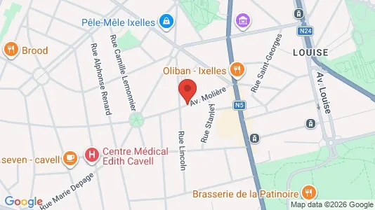 Apartments for rent in Brussels Elsene - Photo from Google Street View