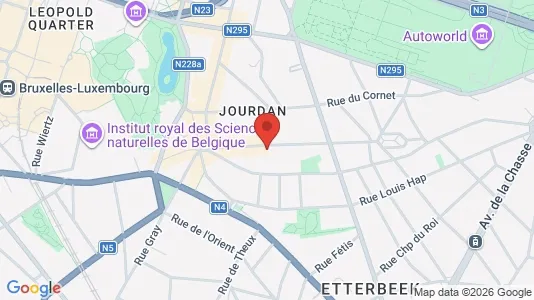 Apartments for rent i Brussels Etterbeek - kort over placeringen