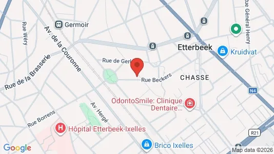 Apartments for rent i Brussels Etterbeek - kort over placeringen