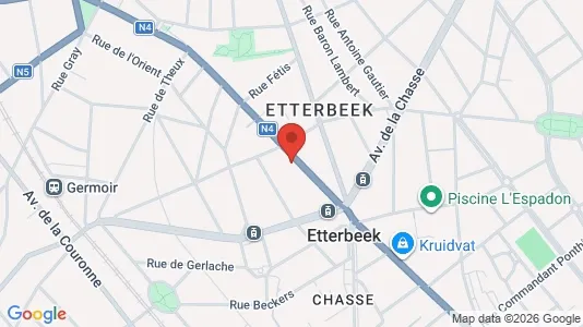 Apartments for rent i Brussels Etterbeek - kort over placeringen