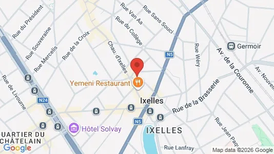Apartments for rent i Brussels Elsene - kort over placeringen