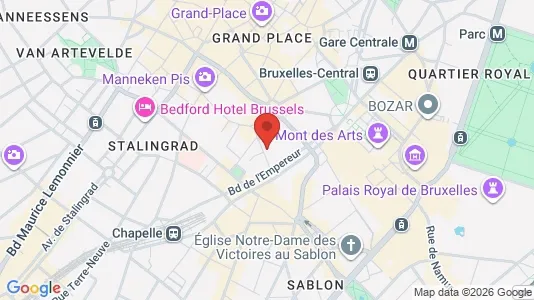 Apartments for rent i Stad Brussel - kort over placeringen