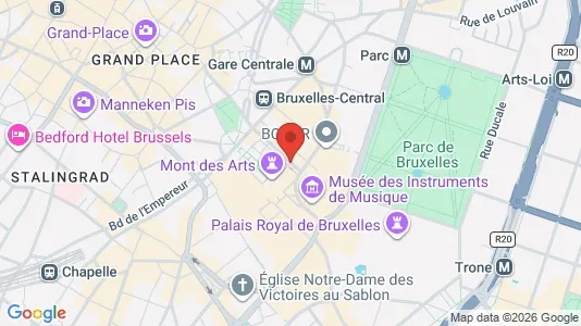 Apartments for rent i Stad Brussel - kort over placeringen