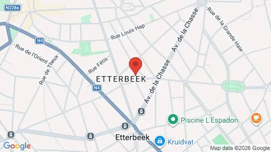 Apartments for rent i Brussels Etterbeek - kort over placeringen