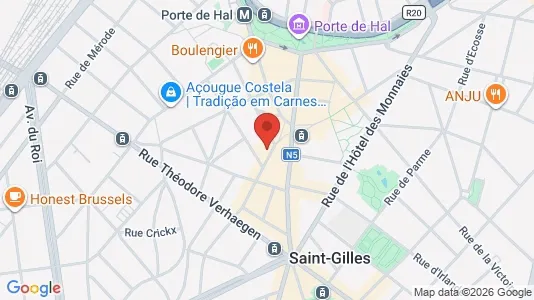 Apartments for rent i Brussels Sint-Gillis - kort over placeringen