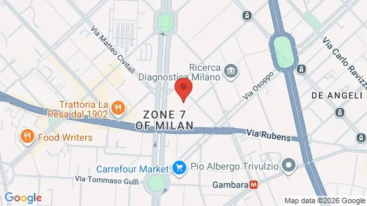 Rooms for rent in Milano Zona 7 - Baggio, De Angeli, San Siro - Photo from Google Street View