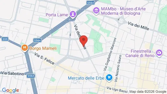 Rooms for rent i Bologna - kort over placeringen
