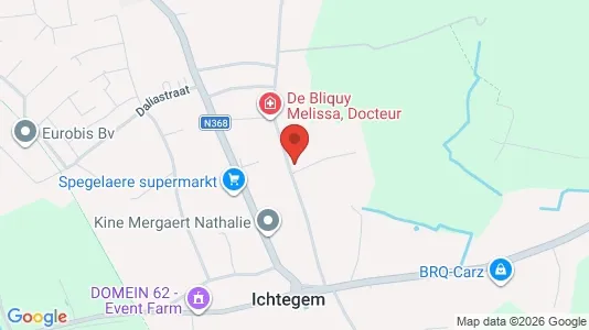 Apartments for rent i Ichtegem - kort over placeringen