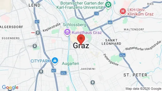 Apartments for rent i Graz - kort over placeringen