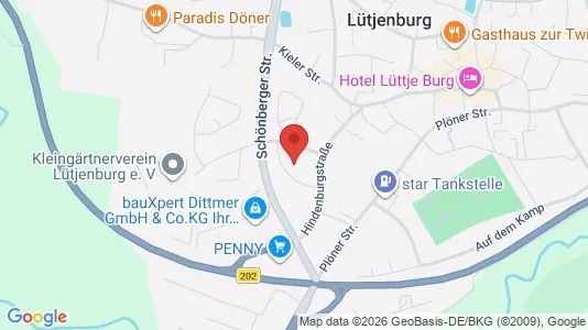 Apartments for rent i Plön - kort over placeringen