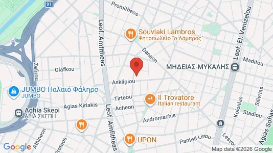 Apartments for rent i Kallithea - kort over placeringen