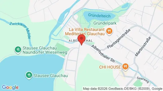 Apartments for rent i Zwickau - kort over placeringen