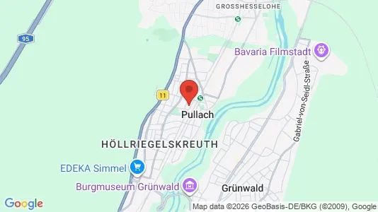 Apartments for rent i Pullach i. Isartal - kort over placeringen