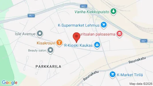 Apartments for rent i Lappeenranta - kort over placeringen