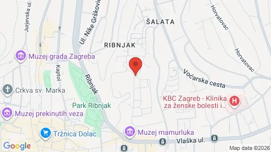 Apartments for rent i Sljeme (Medvednica-Tomislavac) - kort over placeringen
