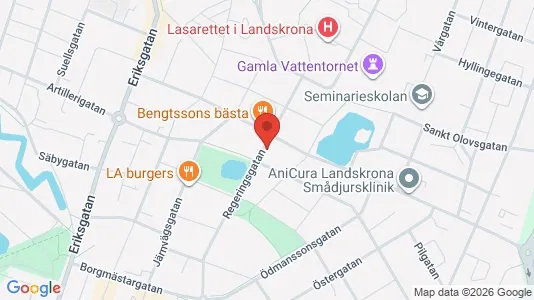 Apartments for rent i Landskrona - kort over placeringen