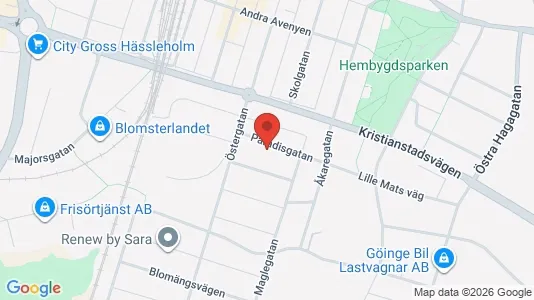 Apartments for rent i Hässleholm - kort over placeringen