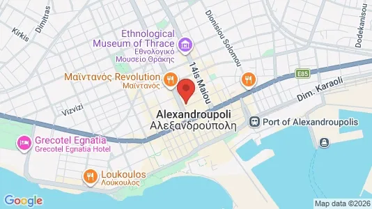 Apartments for rent i Alexandroupoli - kort over placeringen
