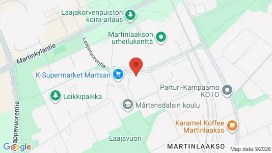 Apartments for rent i Vantaa - kort over placeringen