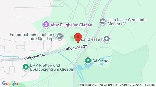 Apartments for rent i Gießen - kort over placeringen