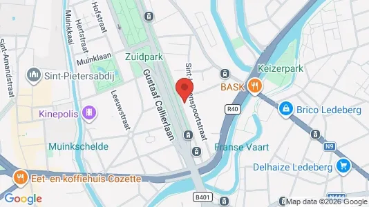 Apartments for rent i Stad Gent - kort over placeringen