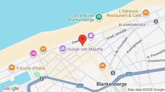 Apartments for rent i Blankenberge - kort over placeringen