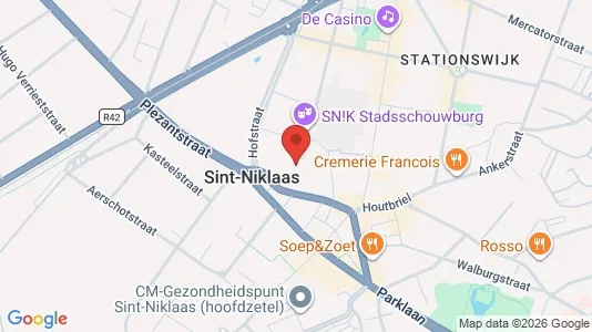 Apartments for rent i Sint-Niklaas - kort over placeringen