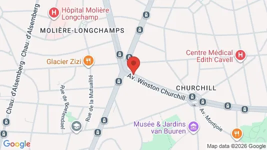 Apartments for rent in Brussels Ukkel - Photo from Google Street View