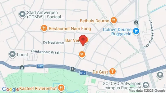 Apartments for rent i Antwerp Deurne - kort over placeringen