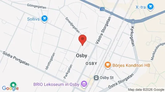 Apartments for rent i Osby - kort over placeringen