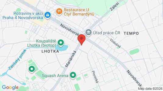Apartments for rent i Prague 12 - kort over placeringen