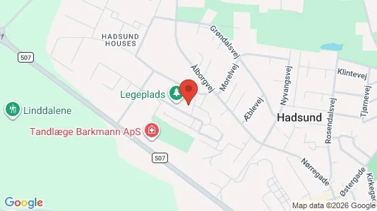 Apartments for rent i Hadsund - kort over placeringen